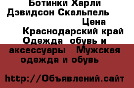 Ботинки Харли Дэвидсон Скальпель( Harley Davidson Scull) › Цена ­ 7 777 - Краснодарский край Одежда, обувь и аксессуары » Мужская одежда и обувь   